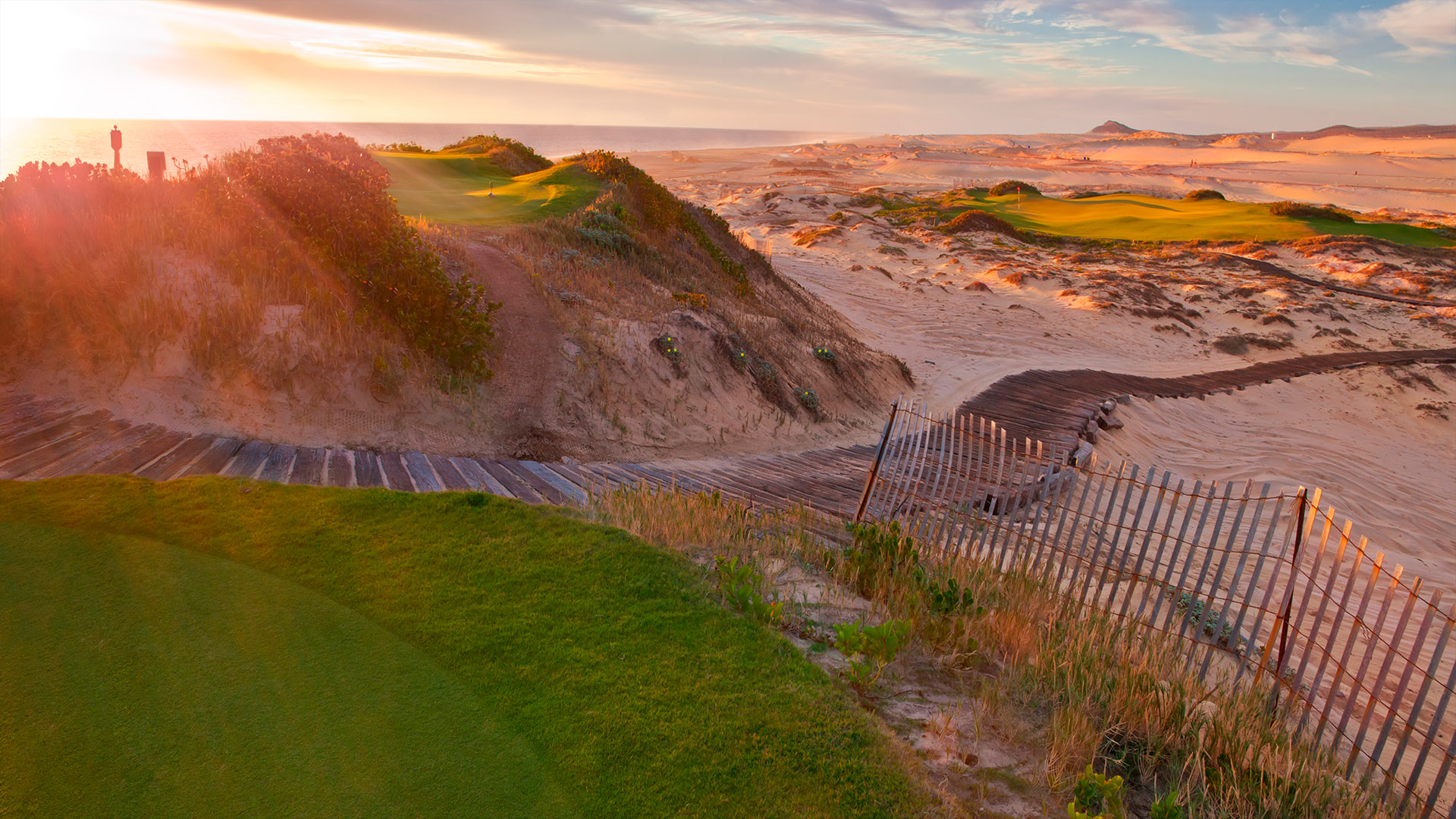 Palmilla coastline and golf course beside the Sea of Cortez