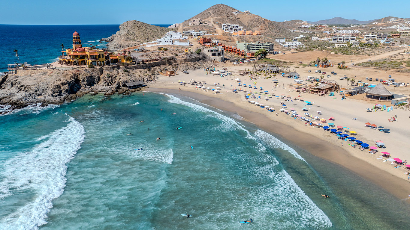 Playa Cerritos sunset near Pescadero Baja California Sur