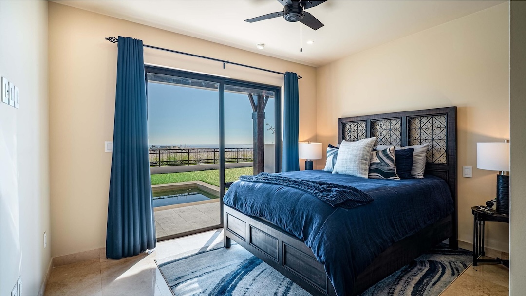 Luxury master bedroom interior Cabo San Lucas